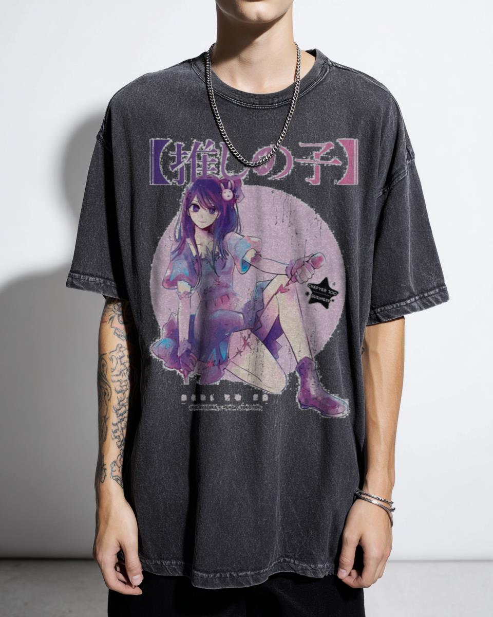 Kawaii Oshi no Ko Anime Girls T-Shirt - Cute Manga Fan Art Unisex Tee