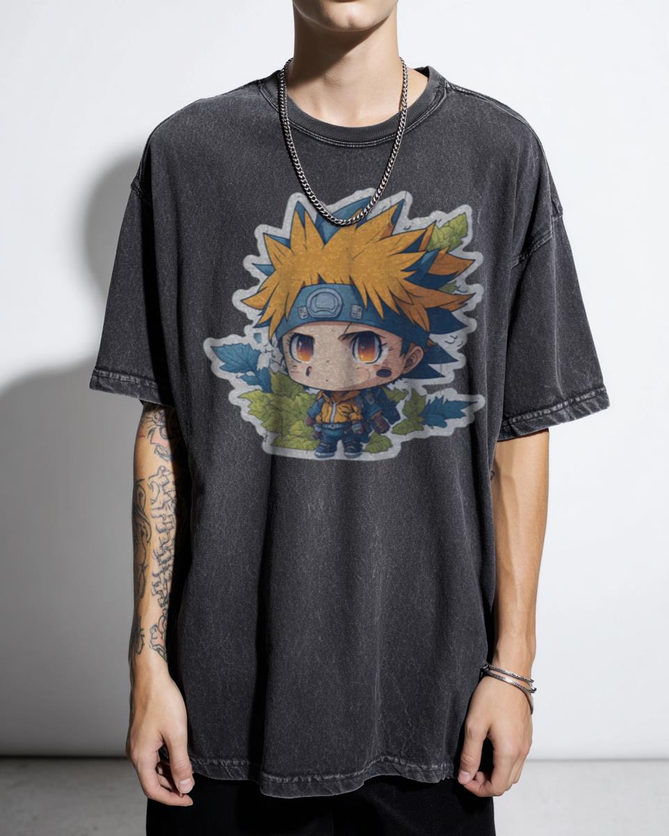 Kawaii Oshi No Ko Chibi Ai & Ruby Hoshino Art T-Shirt - Anime Fan Gift