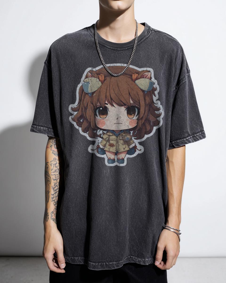 Kawaii Oshi No Ko Chibi Ai & Ruby Hoshino Art T-Shirt - Anime Fan Gift