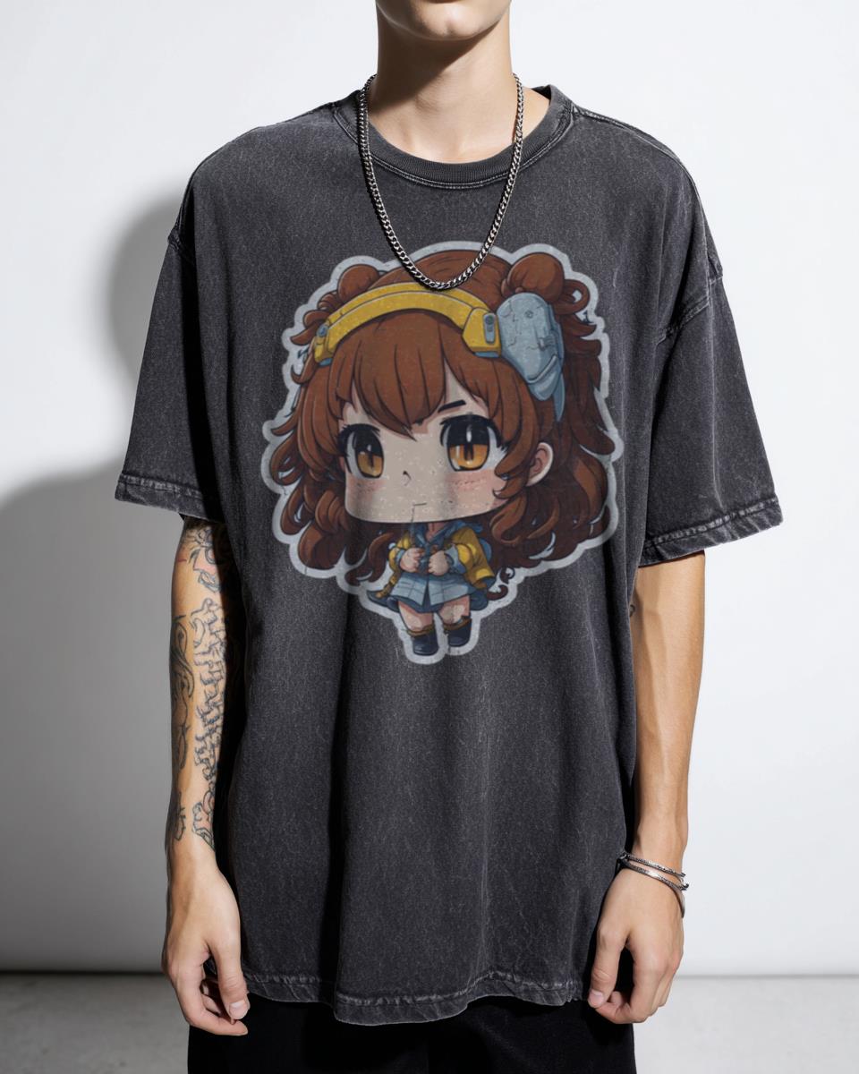 Kawaii Oshi No Ko Chibi Ai & Ruby Hoshino Art T-Shirt - Anime Fan Gift