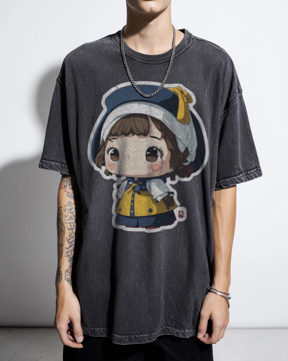 Kawaii Oshi No Ko Chibi Ai & Ruby Hoshino Art T-Shirt - Anime Fan Gift