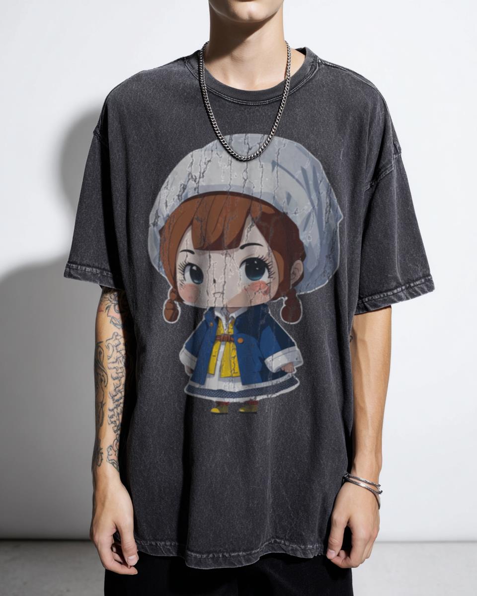 Kawaii Oshi No Ko Chibi Ai & Ruby Hoshino Art T-Shirt - Anime Fan Gift