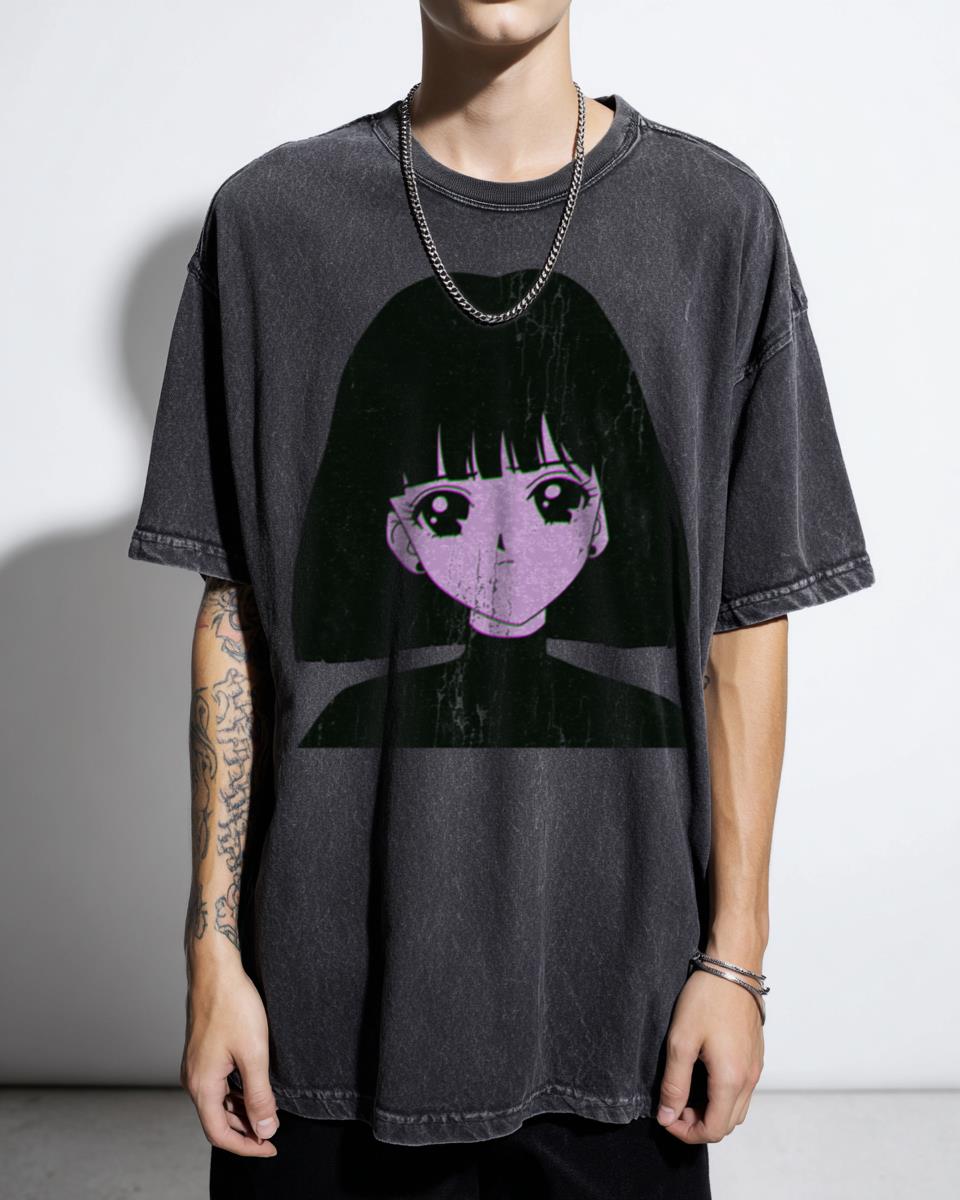 Kawaii Sailor Moon Wand Anime T-Shirt - Pastel Vaporwave Aesthetic for Cute Girls