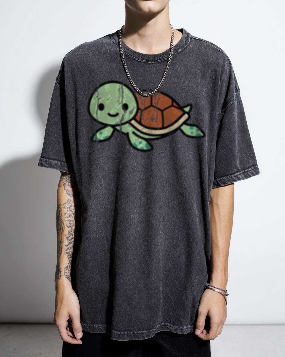 Kawaii Sea Turtle Ocean Life T-Shirt - Nature Lover Wildlife Summer Unisex