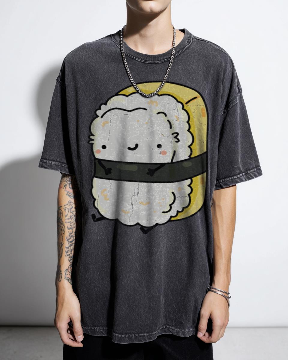 Kawaii Tamago Sushi T-Shirt - Cute Japanese Food Art Unisex Tee