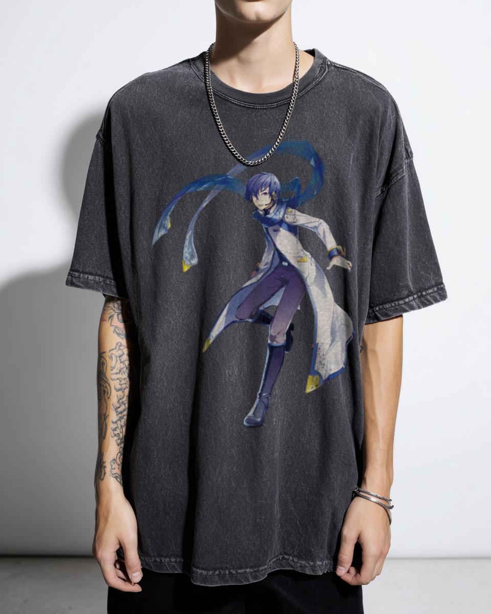 Kawaii Vocaloid KAITO V3 Anime T-Shirt - J-Pop Virtual Singer Fan Art Gift