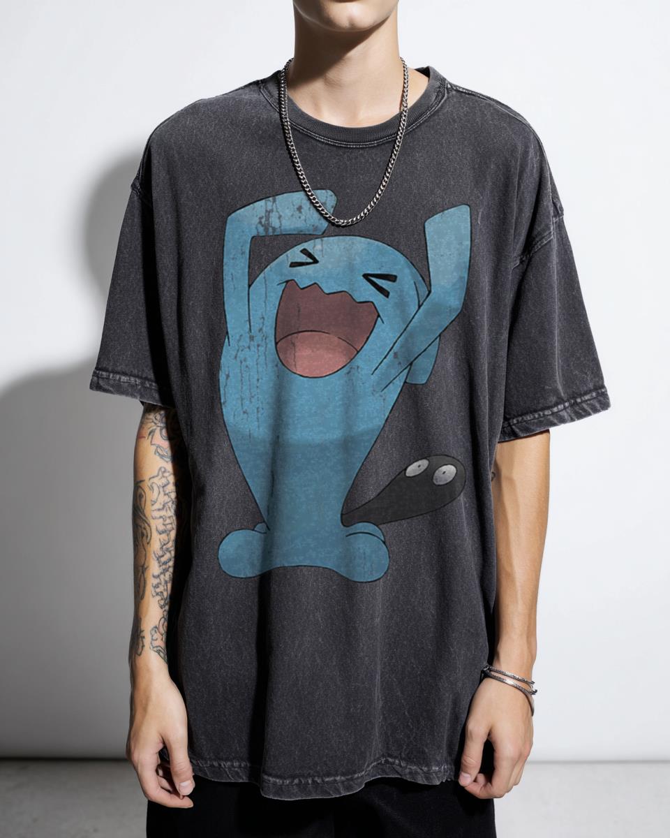 Kawaii Wobbuffet Chibi Anime Character T-Shirt - Pokemon Fan Unisex