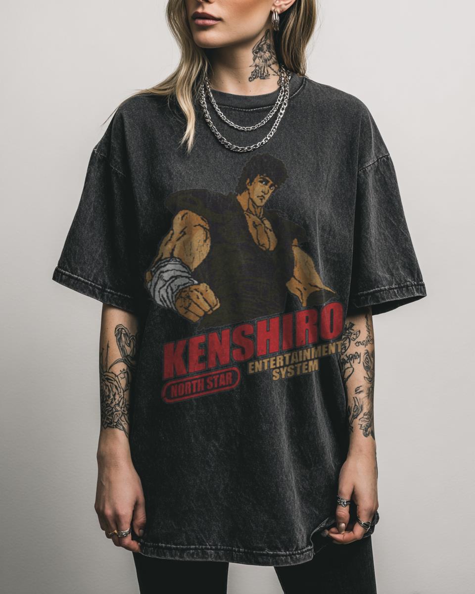 Kenshiro Essential ‘Fist of the North Star’ T-Shirt – 80s Manga Martial Arts
