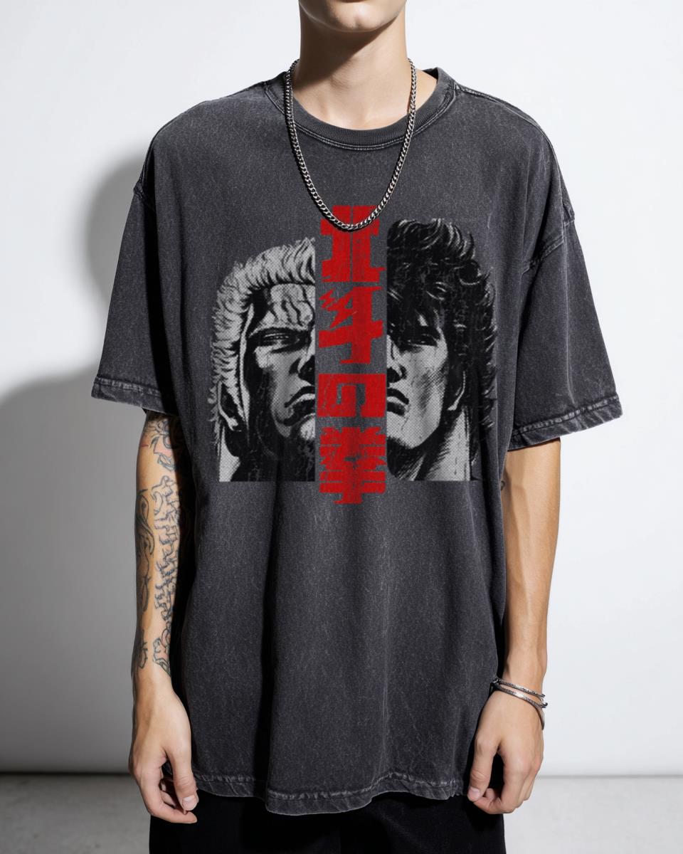 Kenshiro & Raoh Hokuto no Ken Anime Tee | Omae Wa Mou