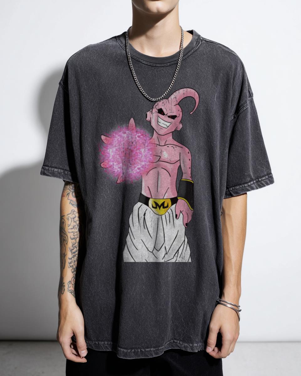 Kid Buu Dragon Ball Z Anime T-Shirt - Destroyer of Worlds DBZ Manga Fan Tee