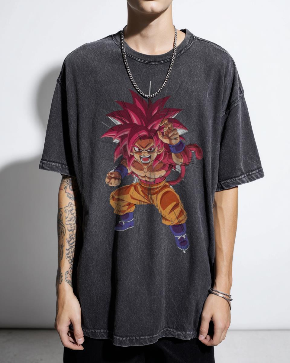 Kid Goku Super Saiyan 4 Dragon Ball Daima T-Shirt - Legendary Kakarot DBZ Tee
