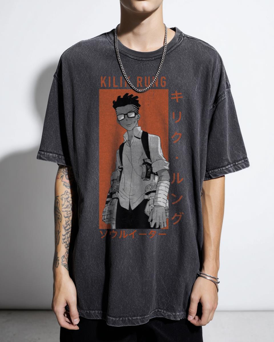 Kilik Rung Soul Eater Anime Art T-Shirt - Maka Albarn Death The Kid Fan