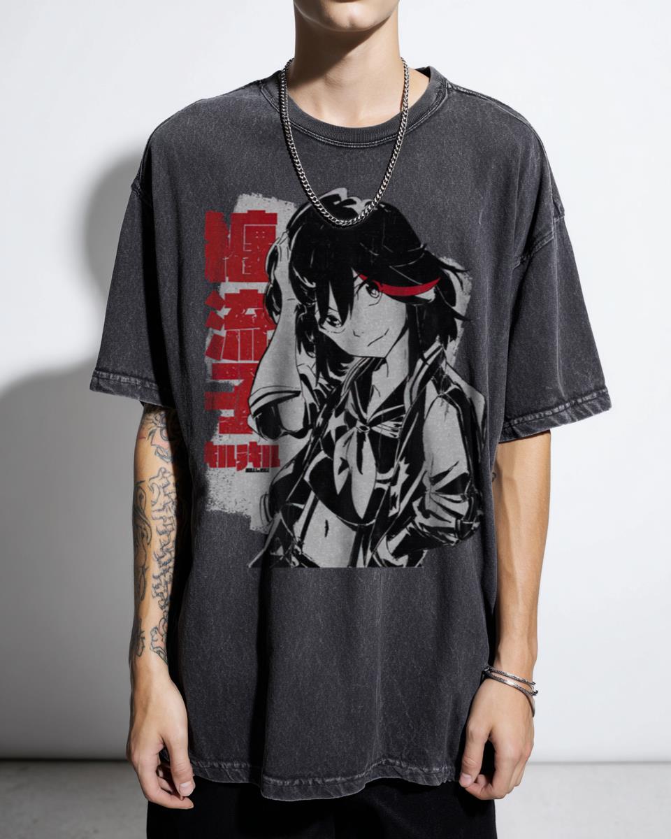 Kill La Kill Anime Series Graphic T-Shirt - Ryuko Matoi Satsuki Fan Art