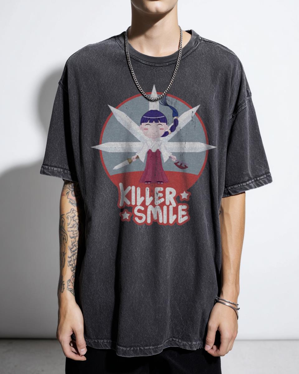 Killer Smile Kawaii Anime Girl T-Shirt - Japanese Cute Style Apparel Unisex