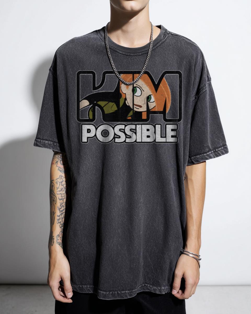 Kim Possible Anime Logo T-Shirt - Classic Cartoon Spy Graphic