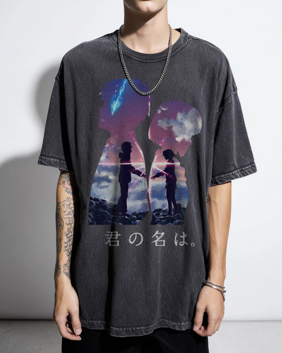 Kimi No Na Wa Your Name Anime T-Shirt - Mitsuha & Taki Movie Fan