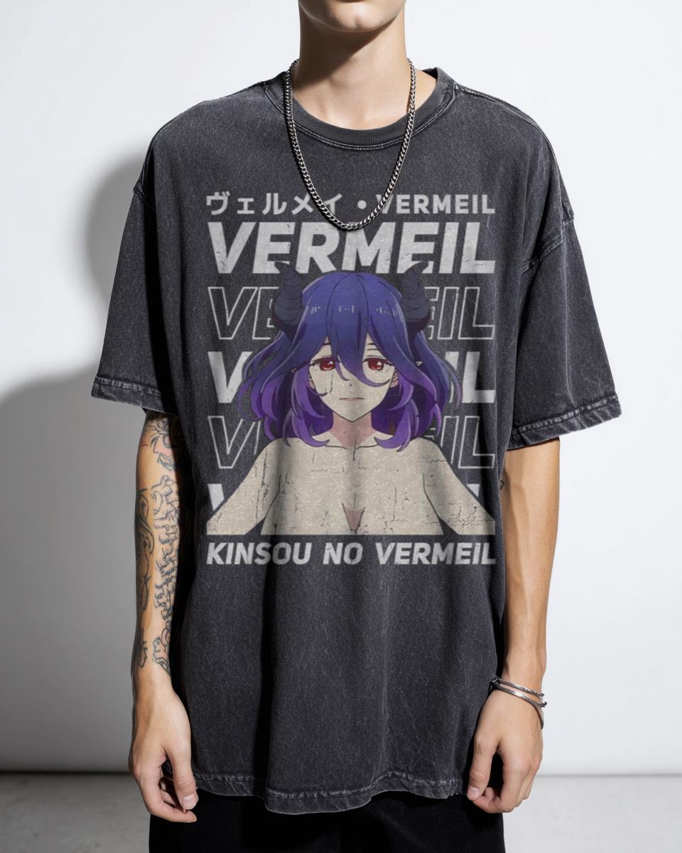 Kinsou no Vermeil Anime Waifu T-Shirt - Vermeil In Gold Manga Fan Tee