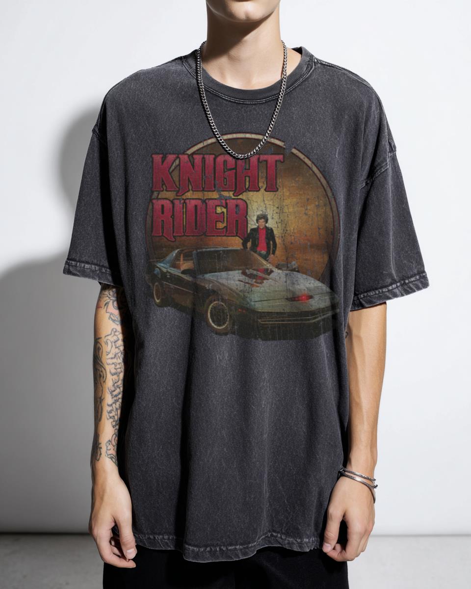 Knight Rider 1982 Retro TV Show T-Shirt - 80s Classic Michael Knight Kitt Fan Unisex