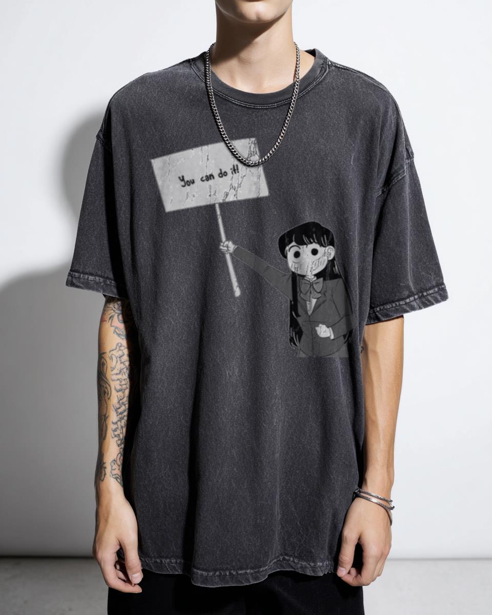 Komi San You Can Do It! Kawaii Anime T-Shirt - Komi Can't Communicate Fan Unisex