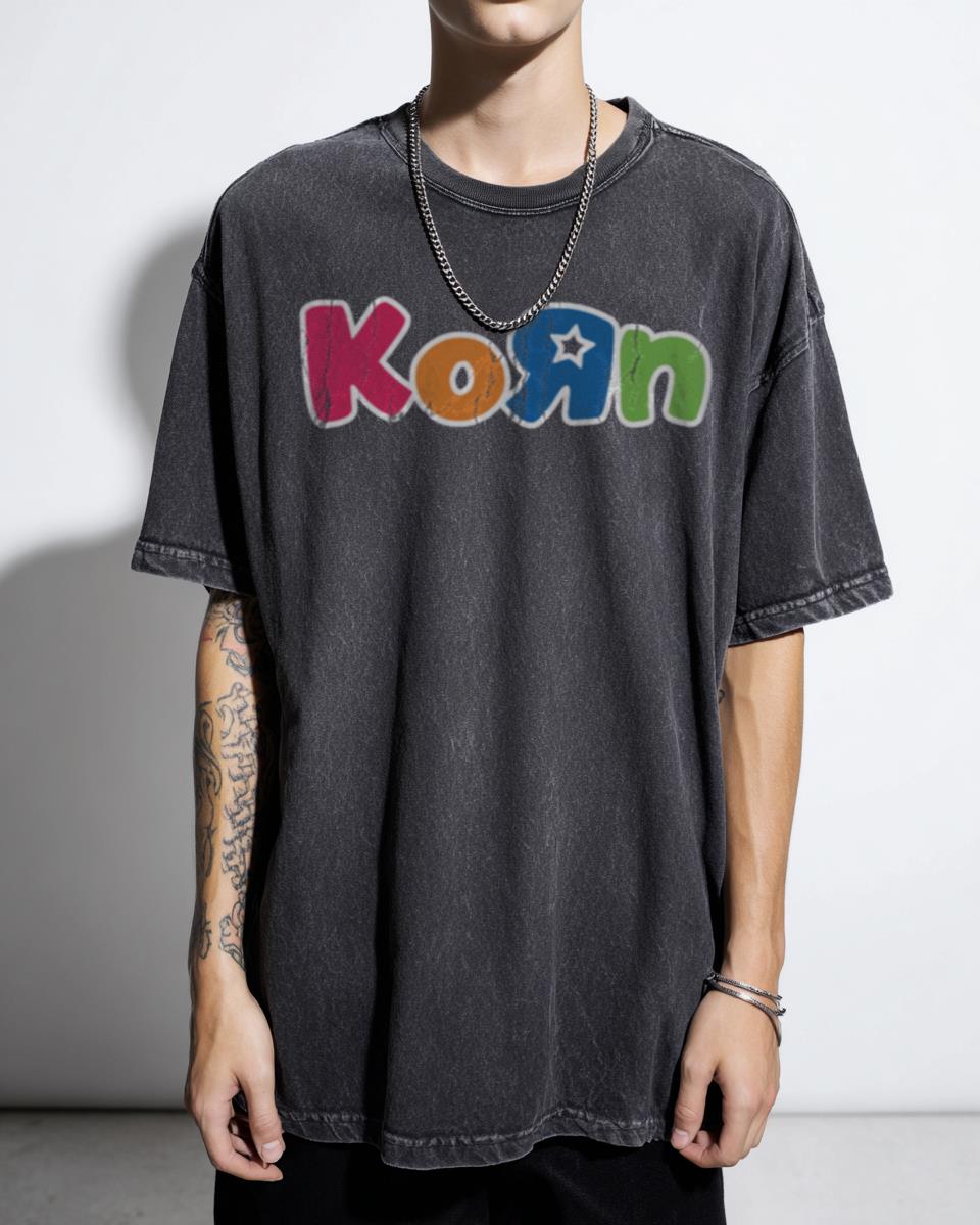 Korn Toy Font T-Shirt | Funny Nu-Metal Band Graphic Tee