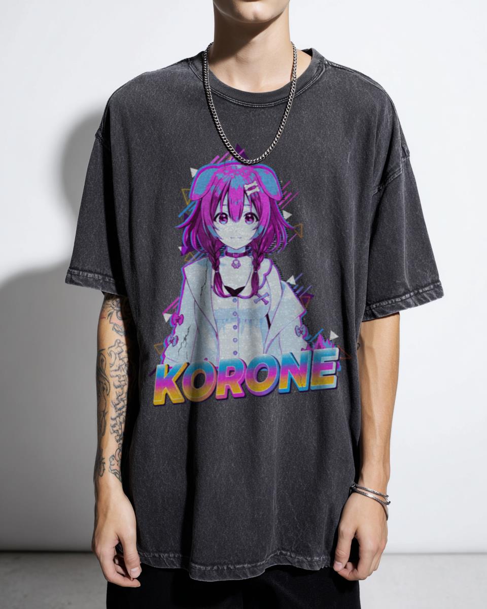 Korone Hololive Vtuber Chibi Doggo T-Shirt - Cute Anime Meme Fan Unisex