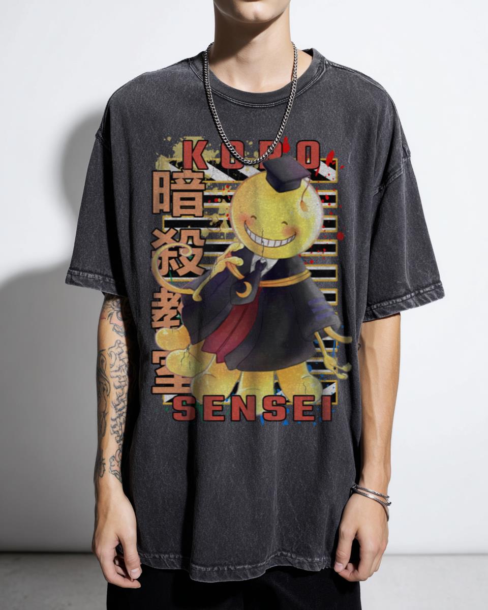 Korosensei Urban Anime Design T-Shirt - Assassination Classroom Fan Art