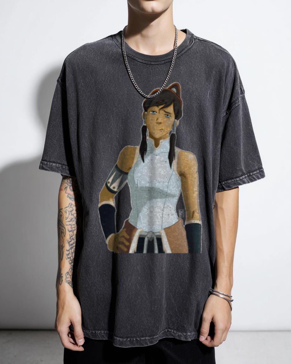 Korra Avatar Digital Art T-Shirt - Legend of Korra Fan Apparel Unisex