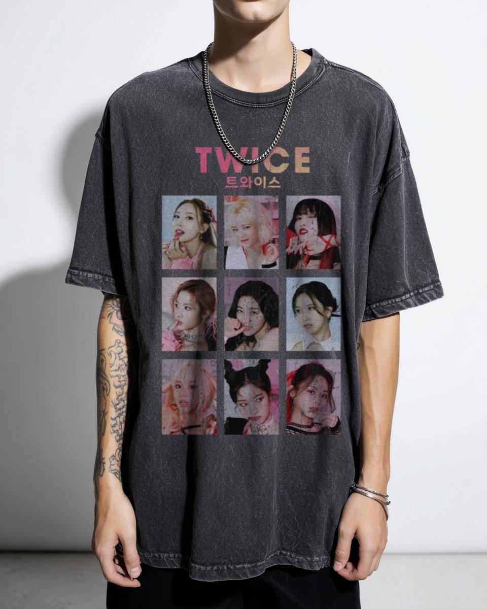 Kpop TWICE OT9 T-Shirt | Girl Group Korean Idol Fan Art
