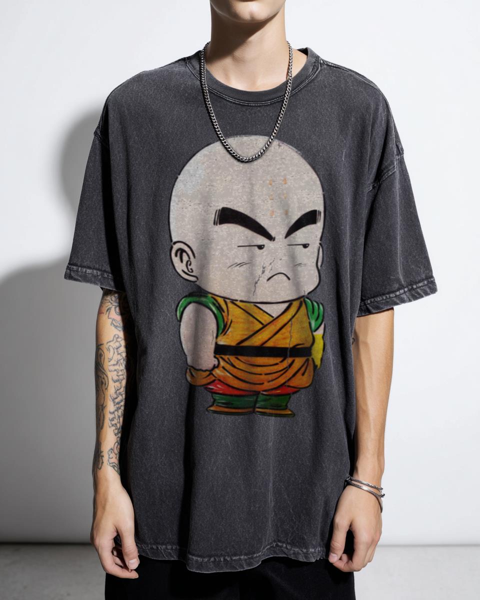 Krillin Dragon Ball Z Angry Martial Arts Anime T-Shirt - Goku Vegeta Manga