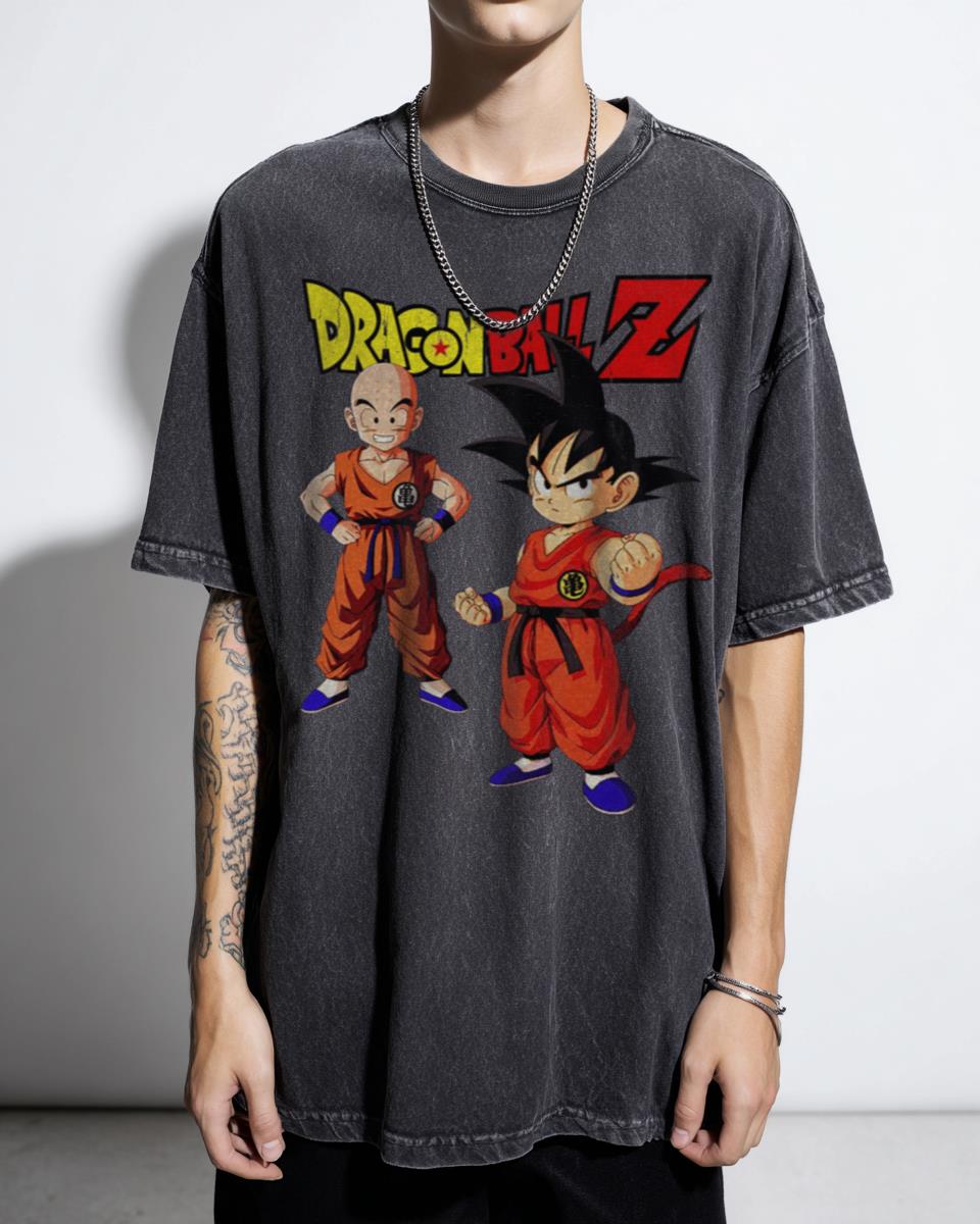 Krillin & Goku Best Friends Dragon Ball Z T-Shirt - Classic DBZ Anime Tee