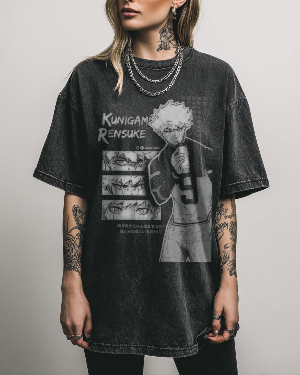 Kunigami Rensuke Blue Lock Anime T-Shirt – Football Manga Art Unisex