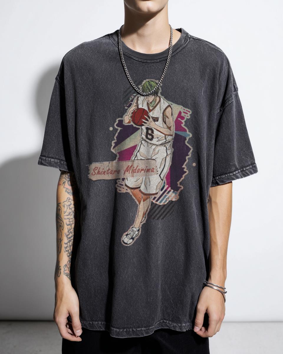 Kuroko No Basket Shintaro Midorima Anime T-Shirt - Generation of Miracles Basketball Fan Unisex