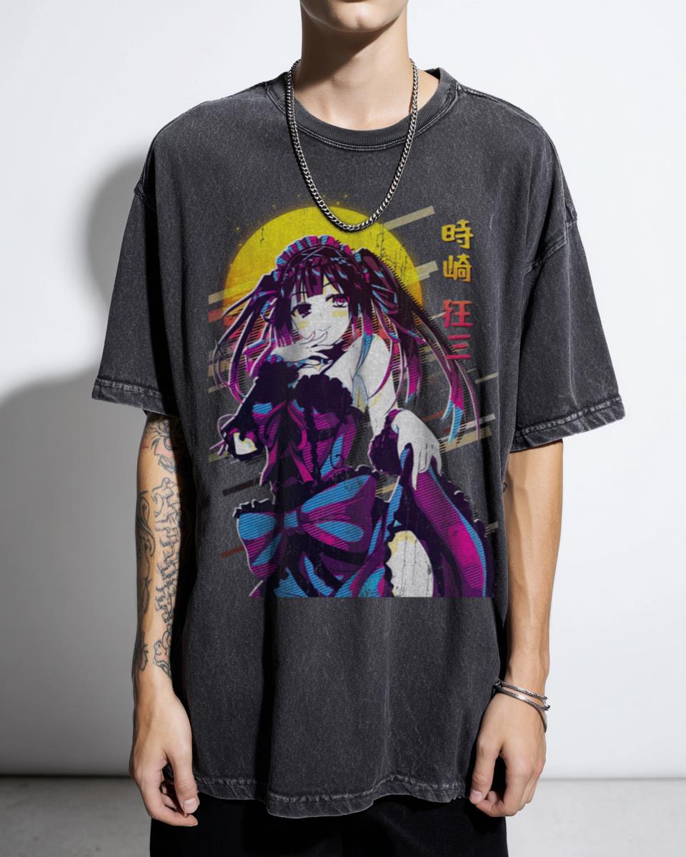Kurumi Tokisaki Date A Live Anime T-Shirt - Gothic Waifu Fan Unisex
