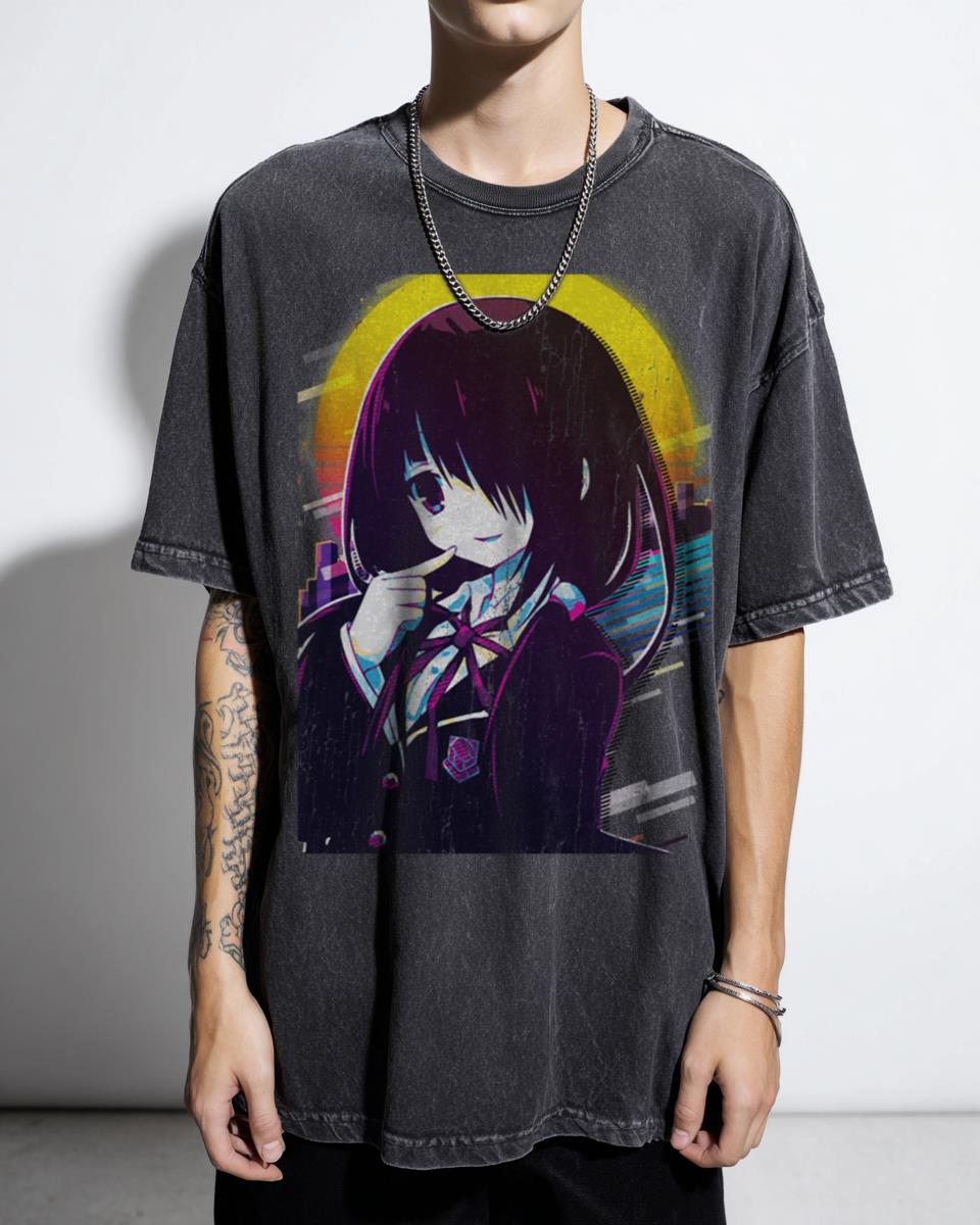 Kurumi Tokisaki Date A Live Anime T-Shirt - Nightmare Waifu Manga Fan Unisex