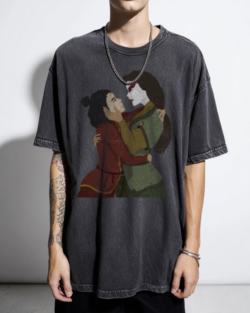 Kyoshi and Rangi Avatar Couple Art T-Shirt - Rise of Kyoshi Fan