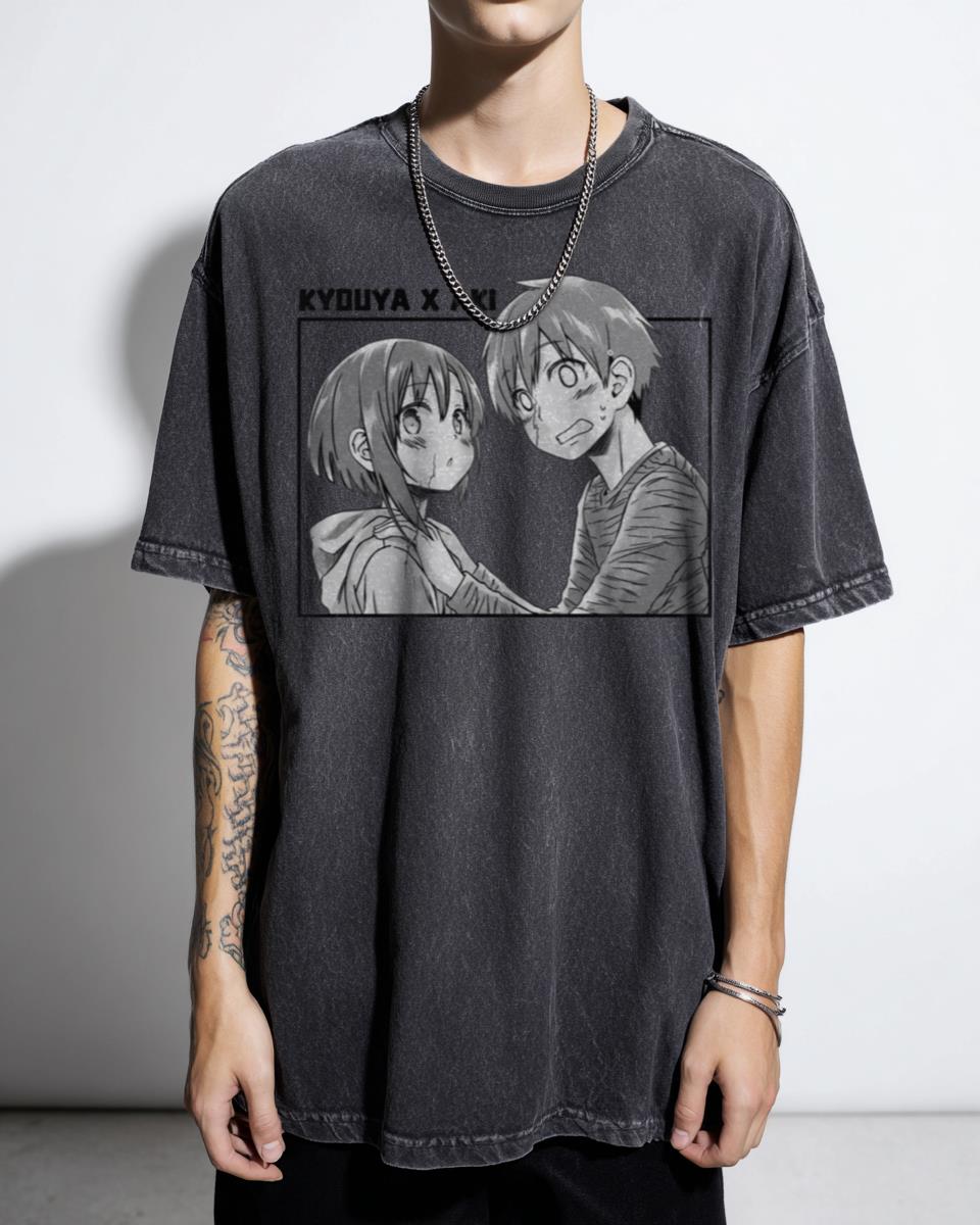 Kyouya X Aki Shino Anime T-Shirt - Remake Our Life Manga Fan Unisex