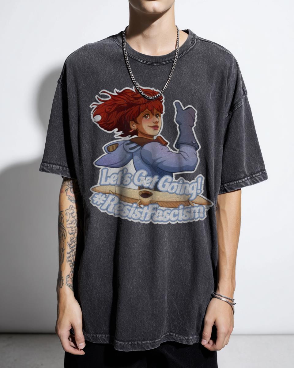 Let's Get Going! Nausicaa Studio Ghibli T-Shirt - 90s Anime Resistance Tee