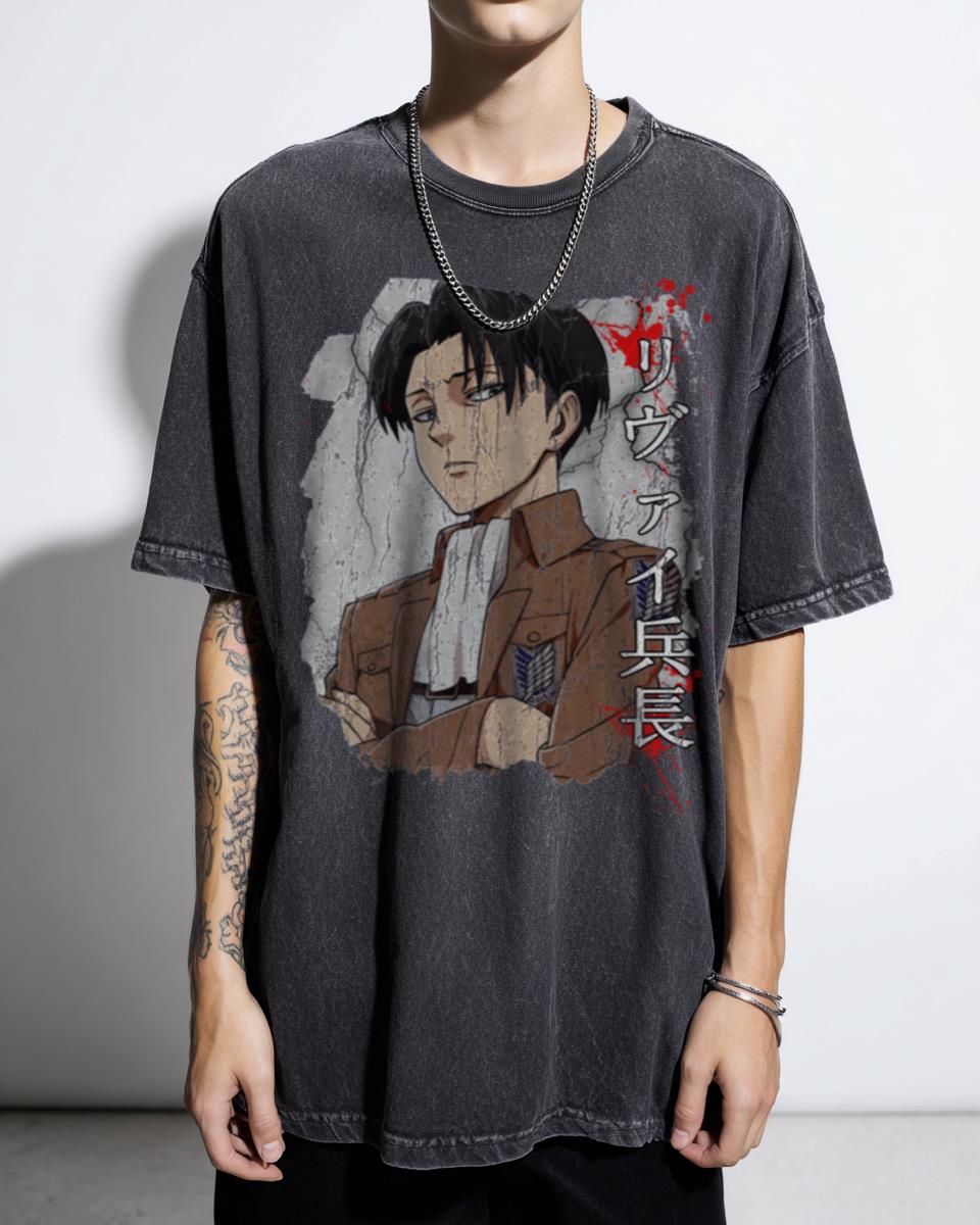 Levi Essential Attack on Titan Anime Graphic T-Shirt - AOT Manga Fan Gift
