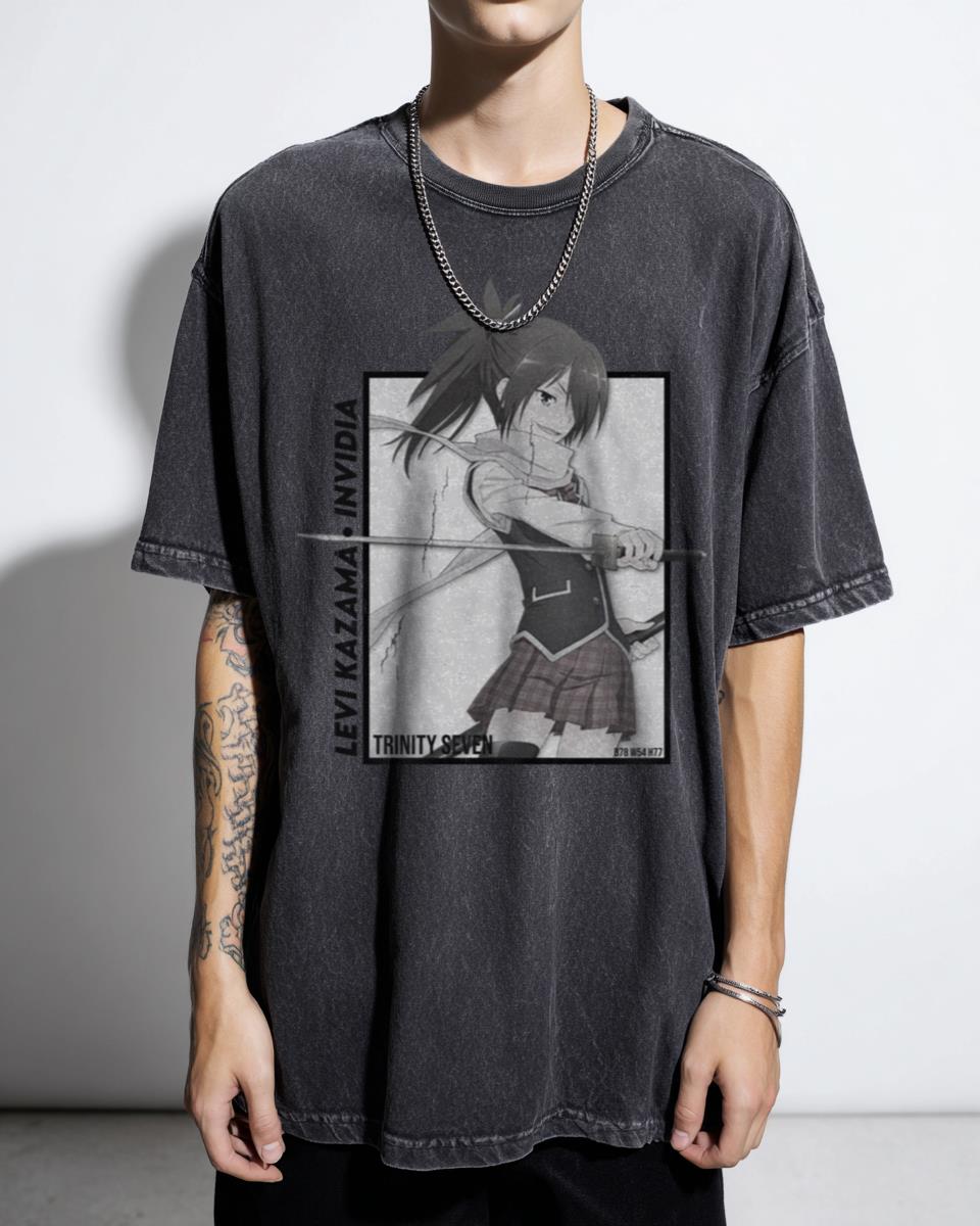Levi Kazama Trinity Seven Anime T-Shirt - Magical Girl Manga Fan Apparel