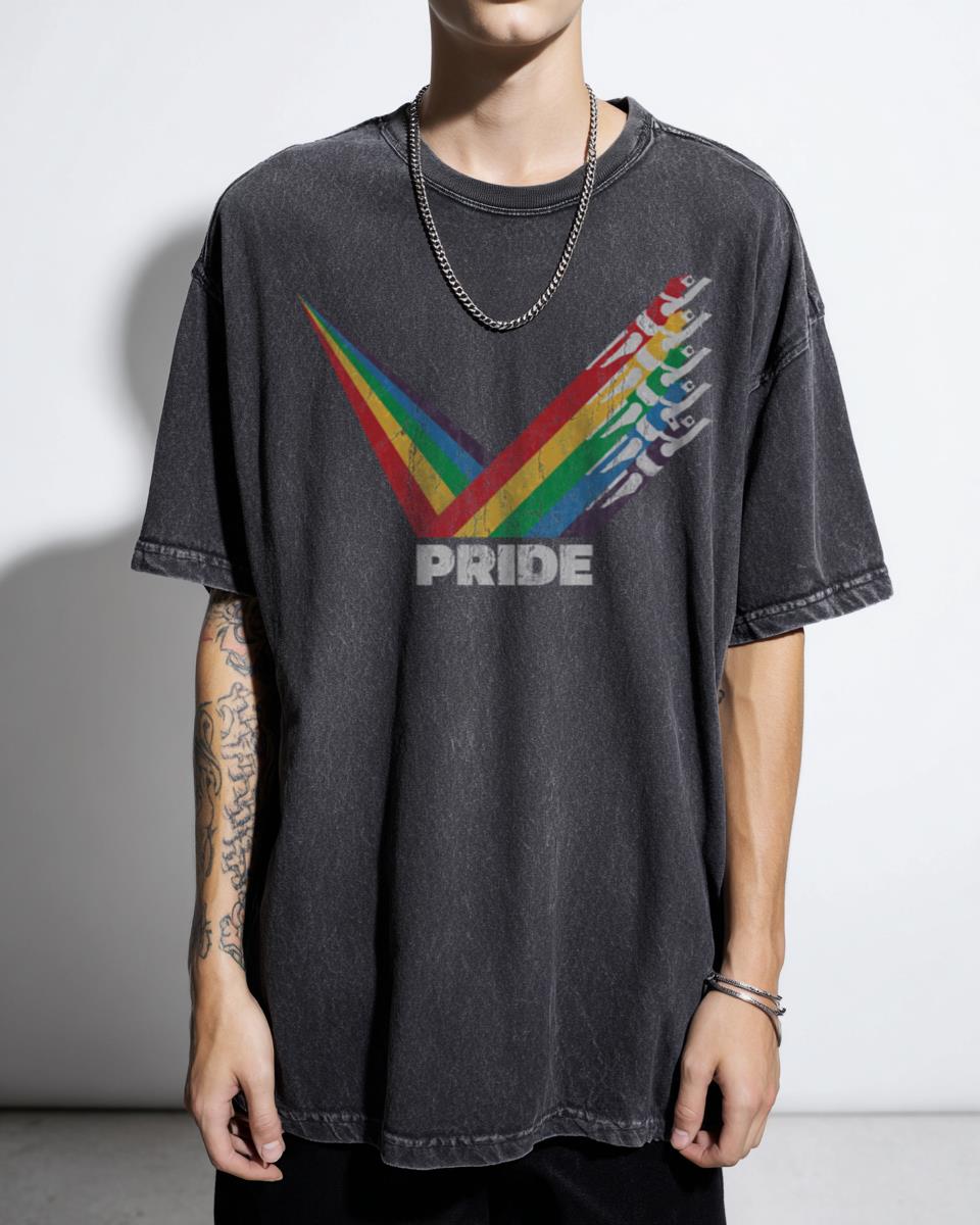 Lions Pride Rainbow Voltron T-Shirt - 80s Retro Cartoon LGBT Unisex Tee