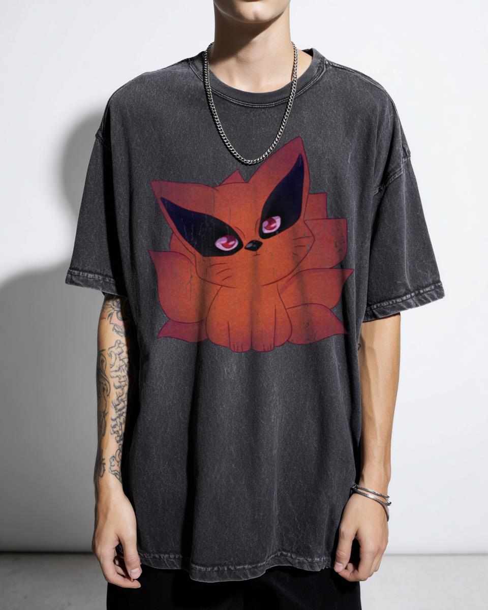 Little Chibi Kurama Naruto T-Shirt - Cute Kyuubi Anime Manga Fanart Unisex