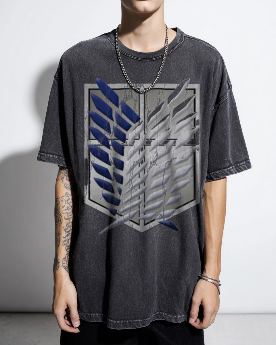 Lively Shingeki No Kyojin Exploration Battalion T-Shirt - Attack on Titan Fan Merch