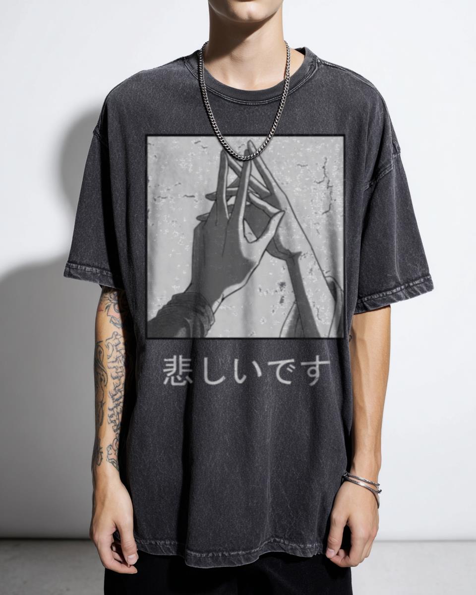 Lofi Manga Anime Aesthetic T-Shirt - Chill Vibes Japanese Art Unisex
