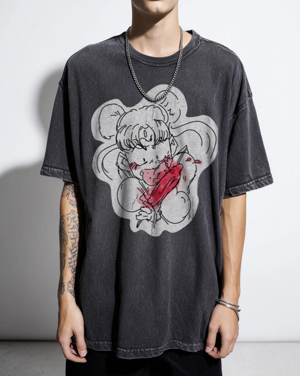 Lolipop Sailor Oni Demon Yokai Anime T-Shirt - Japanese Ghost Fun Manga