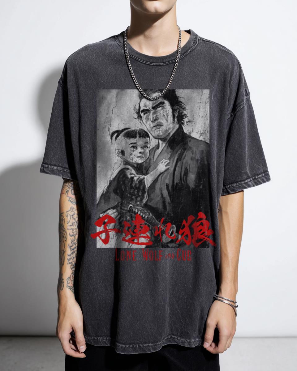 Lone Wolf Samurai T-Shirt | Japanese Manga Geek Graphic Tee