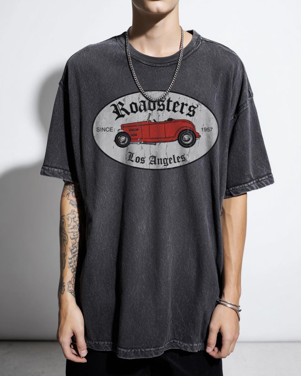 Los Angeles Roadsters T-Shirt | Classic Hot Rod Car Lover Tee