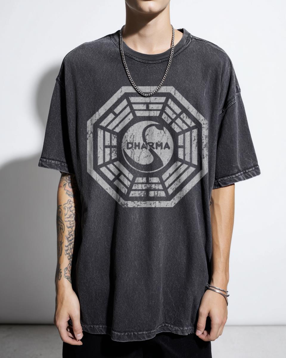 Lost Dharma Initiative T-Shirt | Sci-Fi TV Show Island Mystery Tee