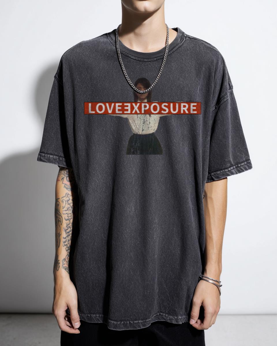 Love Exposure (Yoko) Paint-Style Japanese Film T-Shirt - Sion Sono Movie Fan Tee