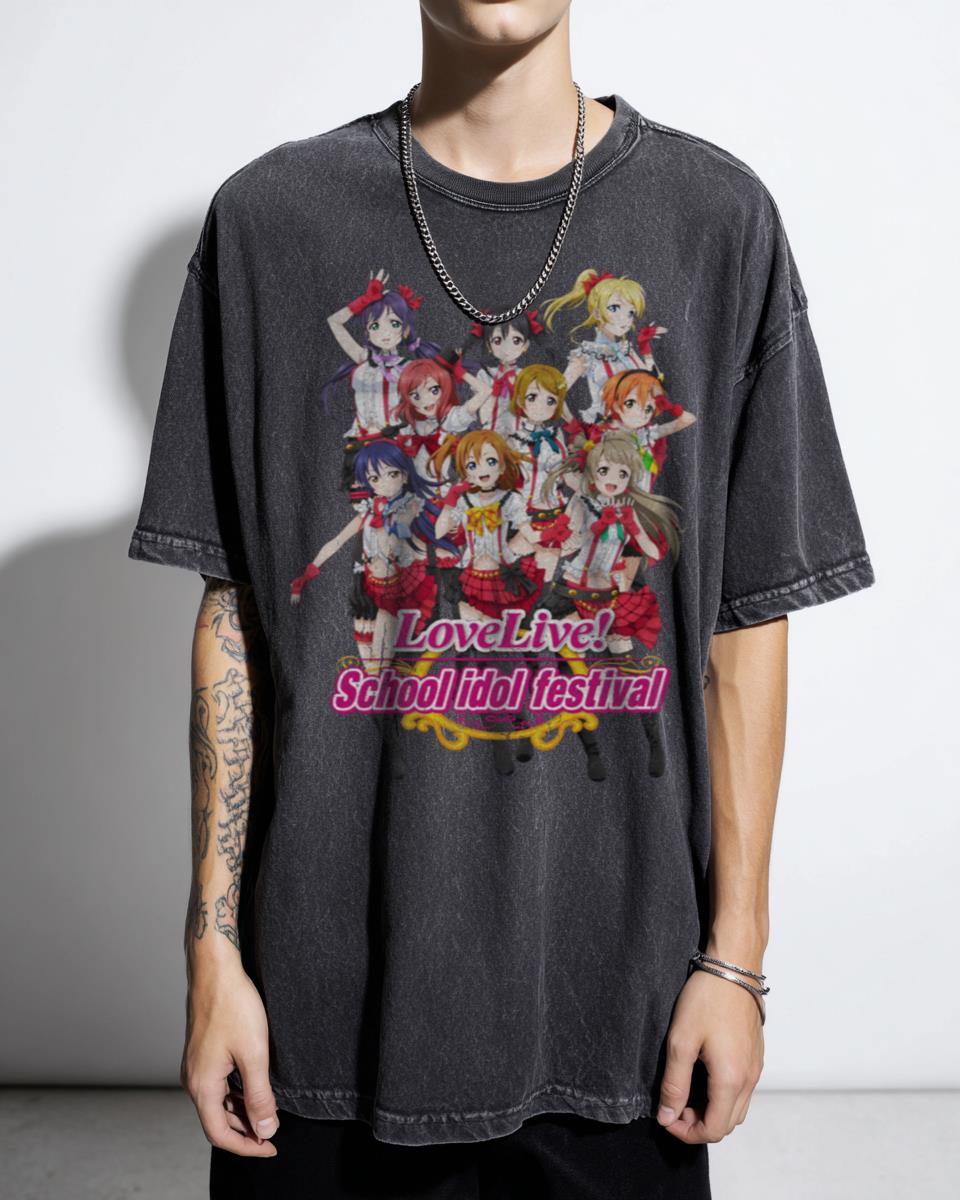 Love Live! School Idol Project µ's Group T-Shirt - Anime Fan Apparel Unisex