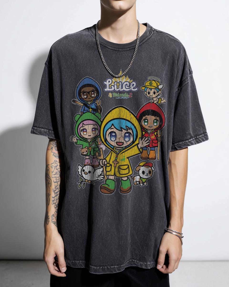Luce The Vatican Anime Girl T-Shirt | Religious Mascot Tee